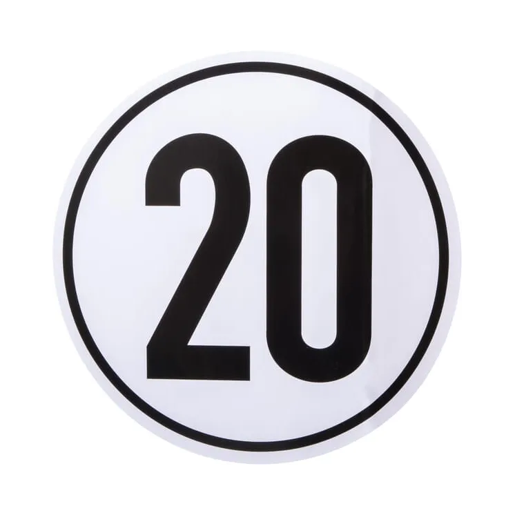 Sticker vehicle speed limit: 20km/h 200mm  BF20 AGRALV