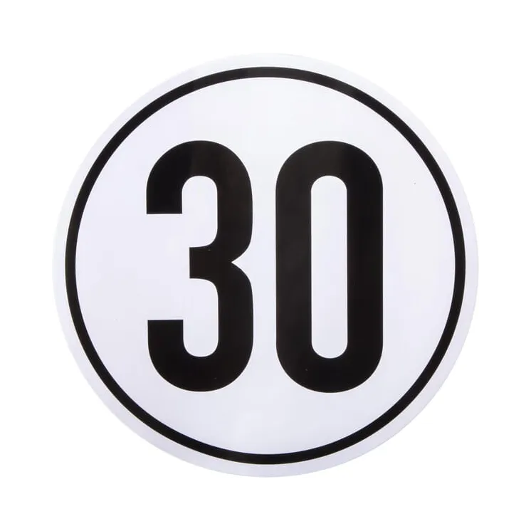 Sticker vehicle speed limit: 30km/h 200mm  BF30 AGRALV
