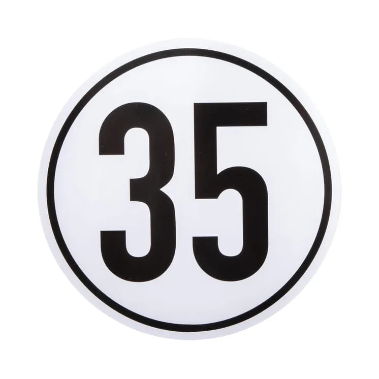 Sticker vehicle speed limit: 35km/h 200mm  BF35 AGRALV