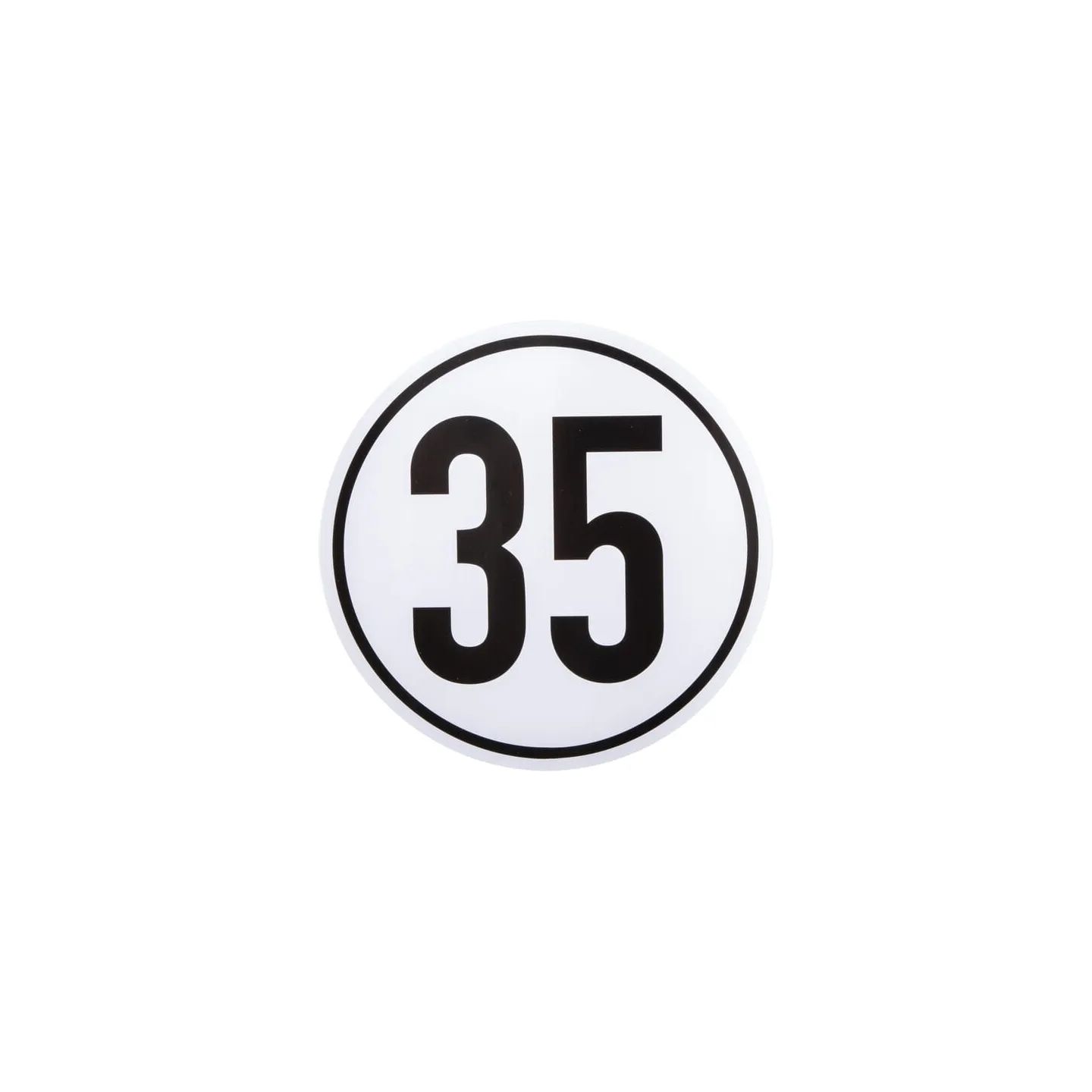 Sticker vehicle speed limit: 35km/h 200mm  BF35 AGRALV