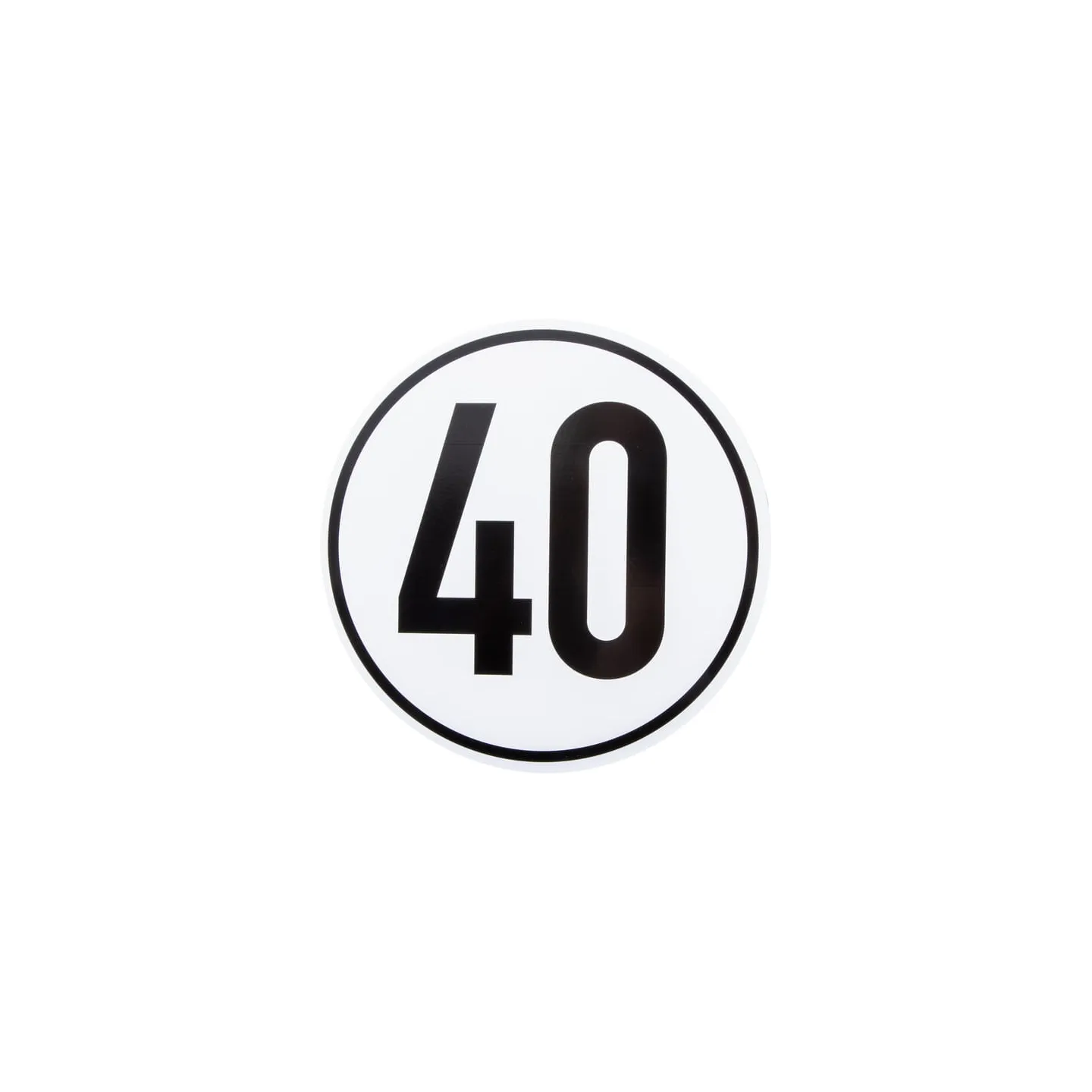 Vehicle speed sign metal  BL40 AGRALV