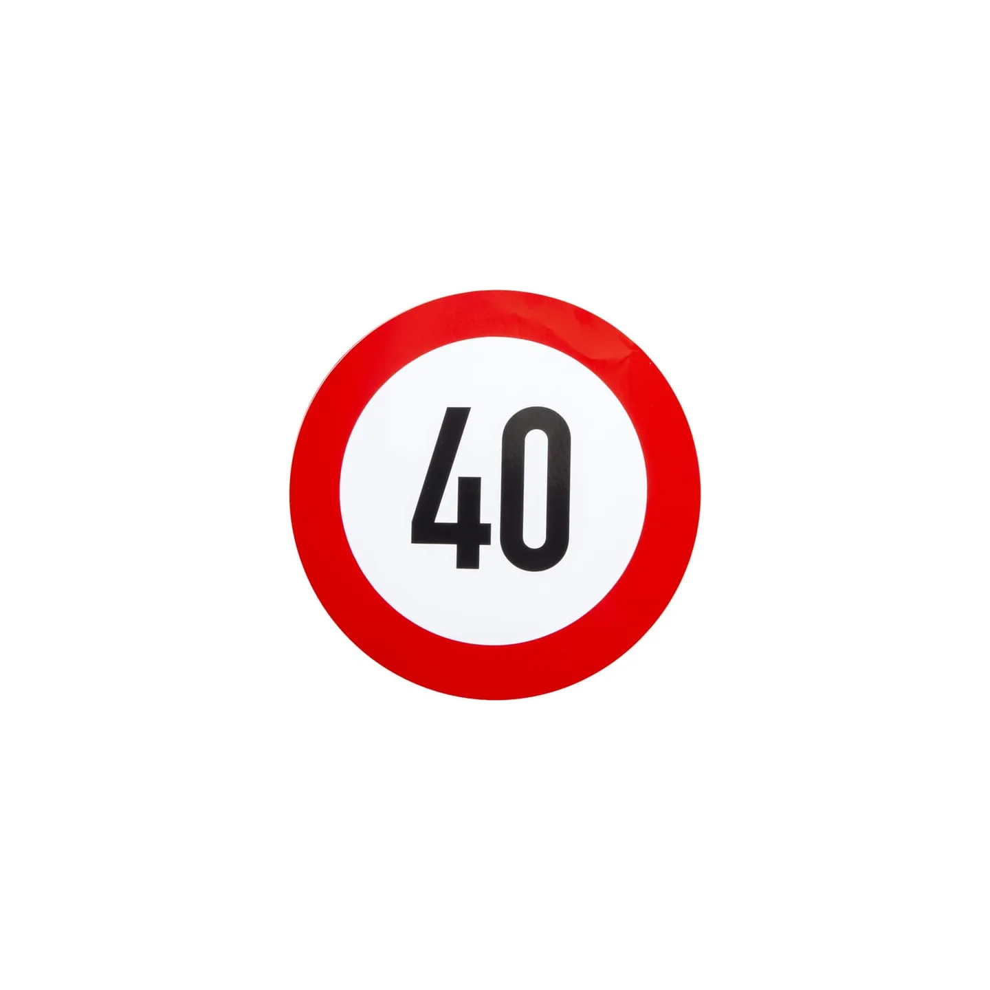 Sticker prohibition sign speed limit: 40km/h  BF40S AGRALV