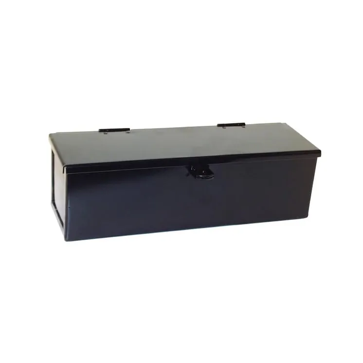 Toolbox 120x400x120mm, black steel  CA001 AGRALV