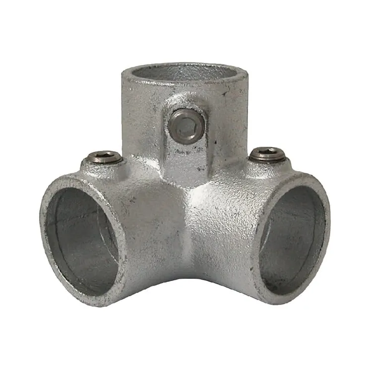 Corner piece 3 way, 128-D 48.3mm  C20G40 AGRALV