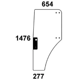 Door glass  ER047314N AGRALV