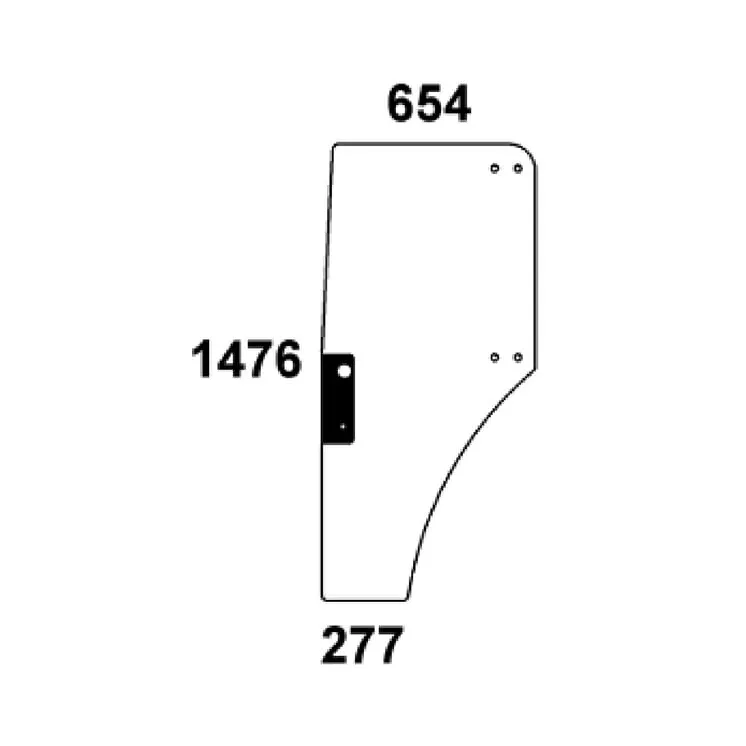 Door glass  ER047314N AGRALV