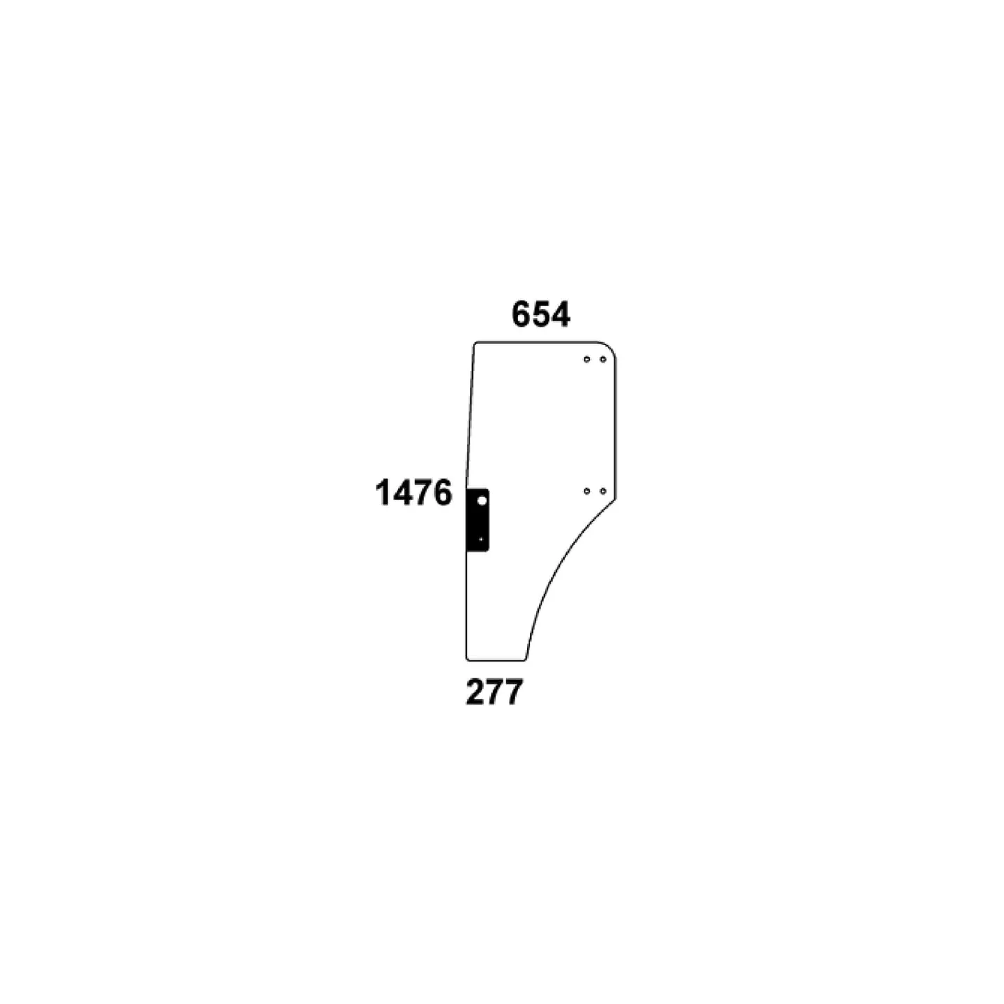 Door glass  ER047314N AGRALV