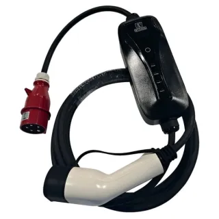 EV charging cable, type 2, CEE plug, 22 kW, 32A, 5m  EVC221345 AGRALV