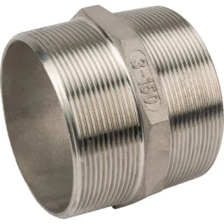 Nipple S.S. 2xM 3  FG2803RVS AGRALV