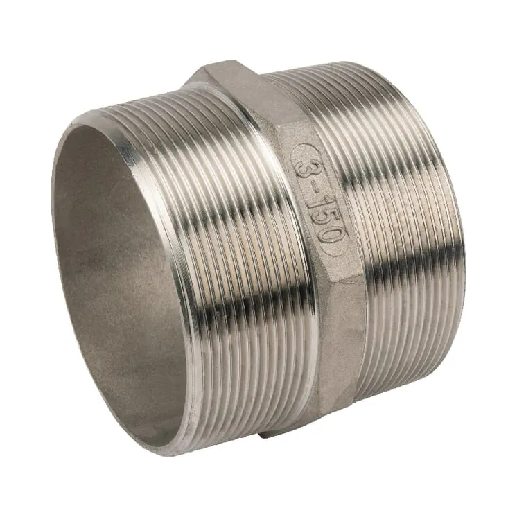 Nipple S.S. 2xM 3  FG2803RVS AGRALV