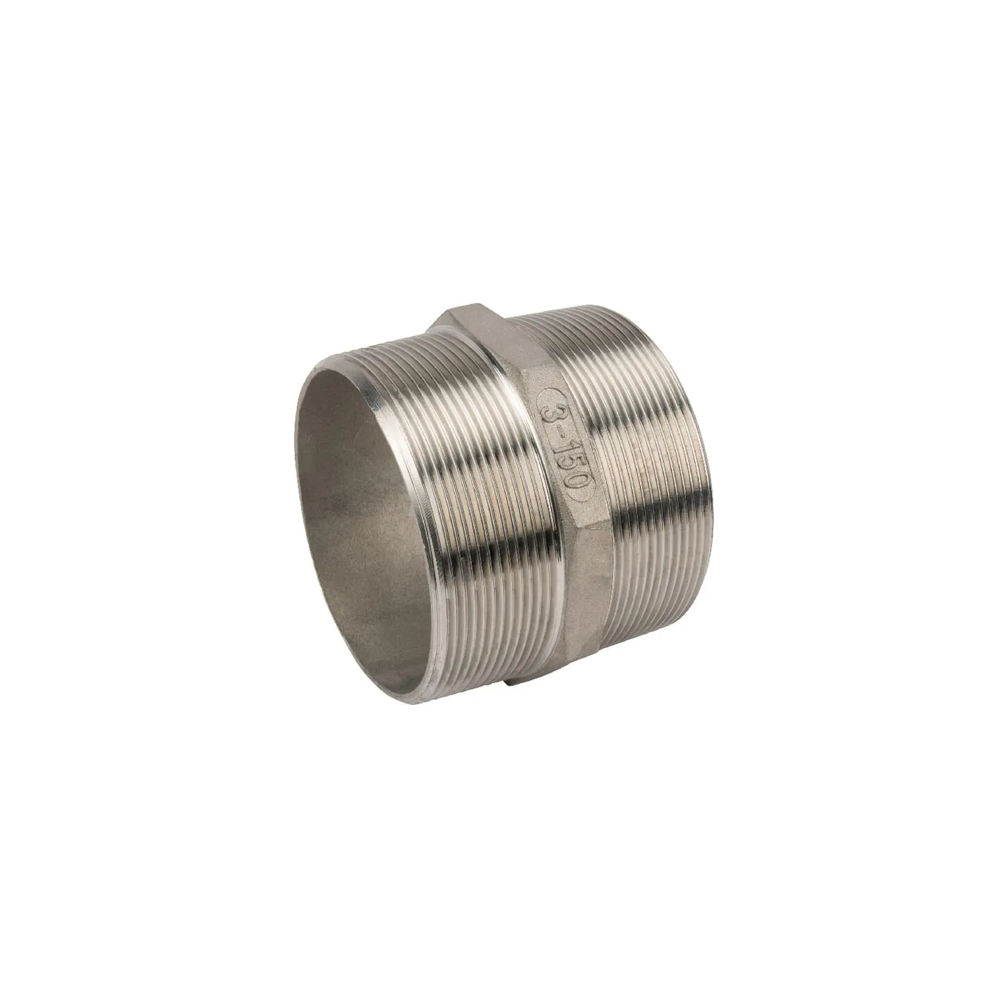 Nipple S.S. 2xM 3  FG2803RVS AGRALV