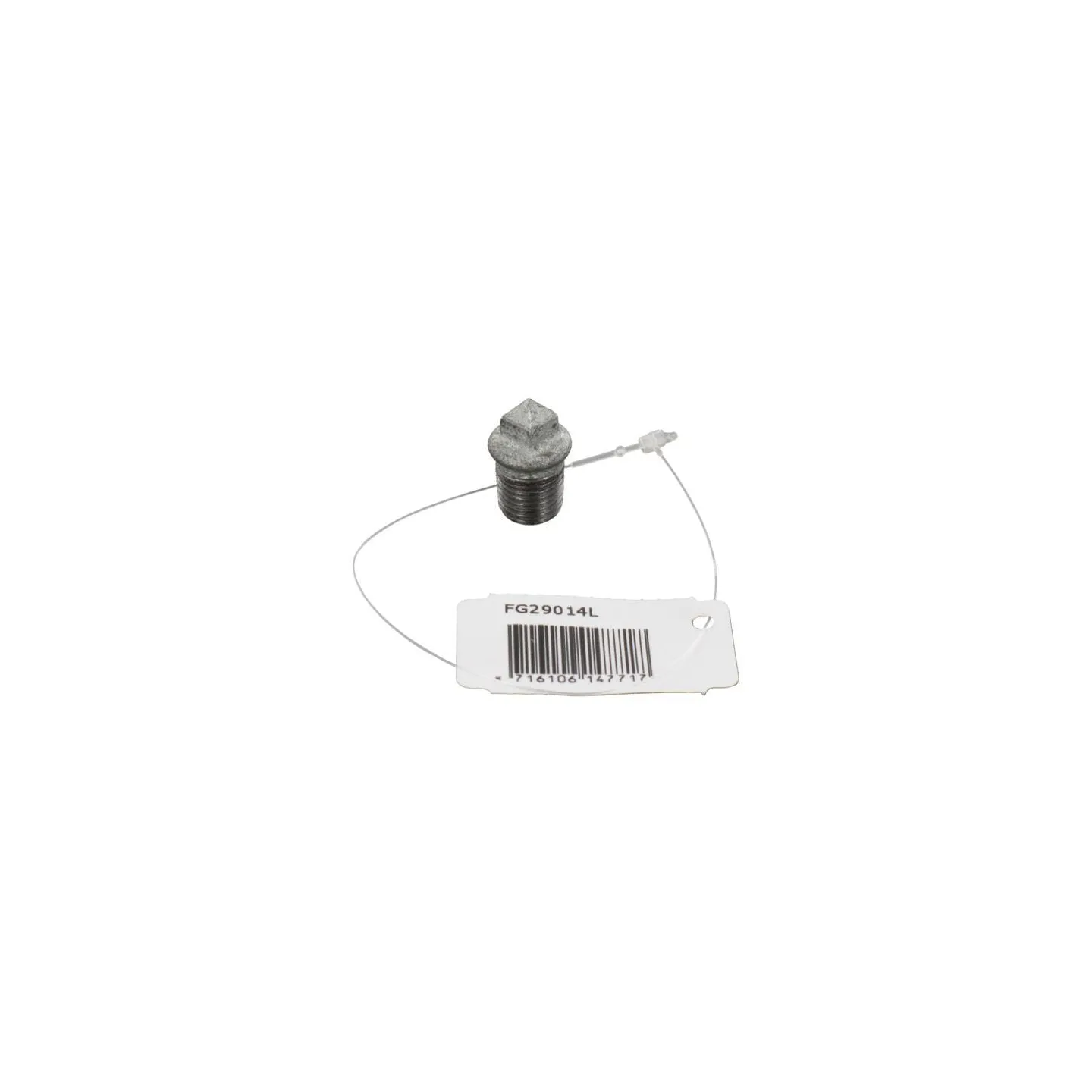 Plug zinc-plated outer 1/4  FG29014L AGRALV
