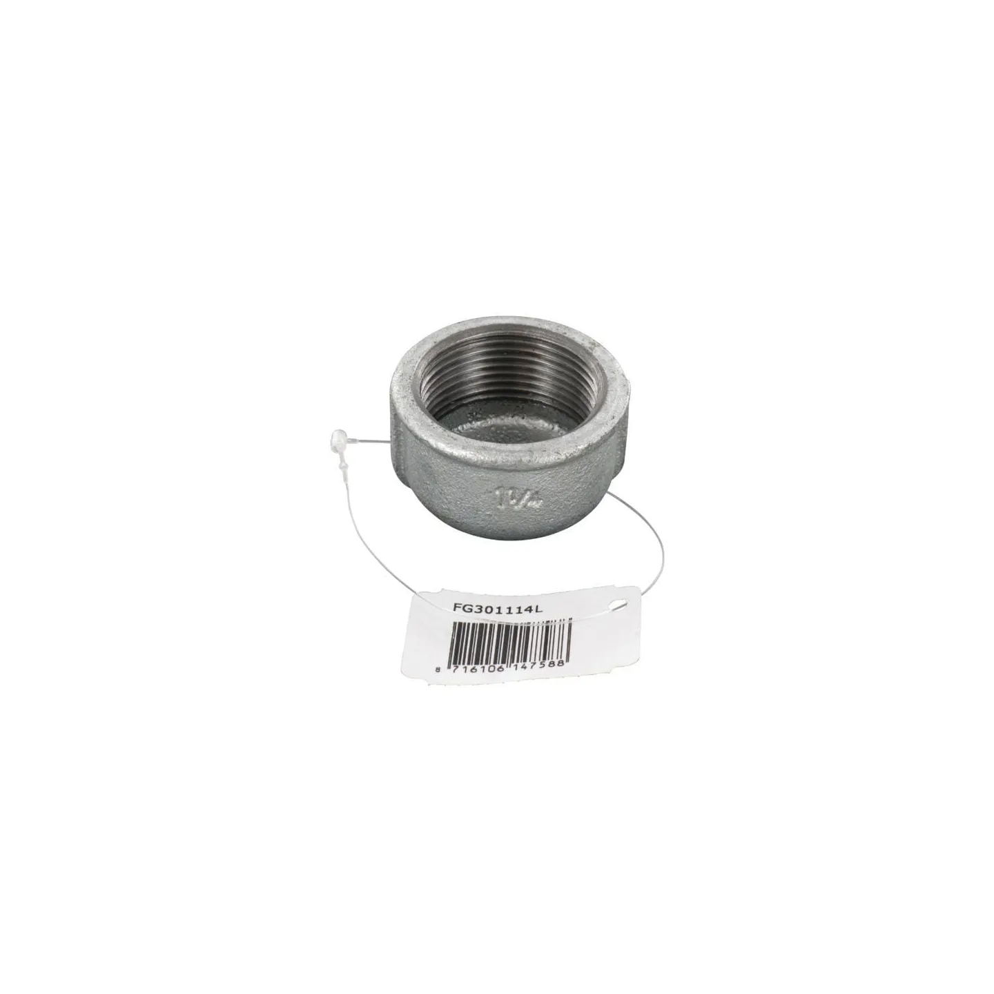 Cap round female zn. 1 1/4  FG301114L AGRALV