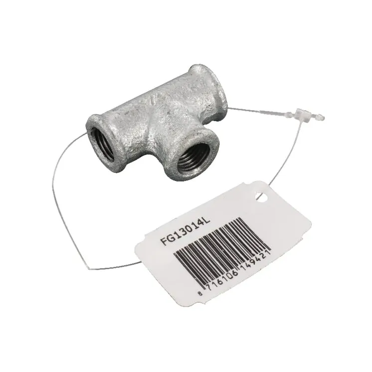 Tee zinc-plated 1/4  FG13014L AGRALV