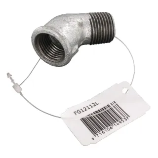 Elbow 45Â° female/male zn. 1/2  FG12112L AGRALV