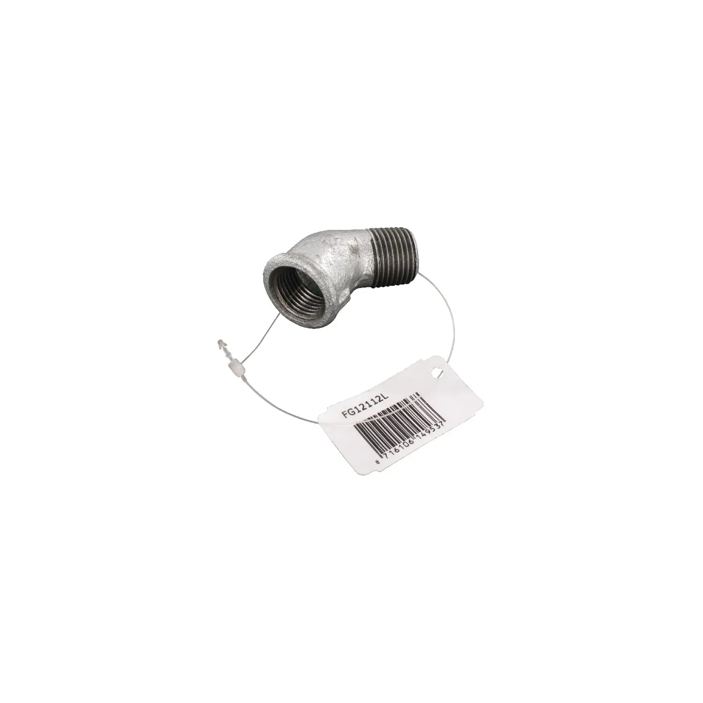 Elbow 45Â° female/male zn. 1/2  FG12112L AGRALV