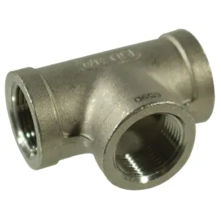 T-piece S.S. 3xF 2 1/2  FG130212RVS AGRALV