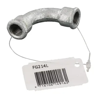 Bend 90Â° female zn. 1/4  FG214L AGRALV