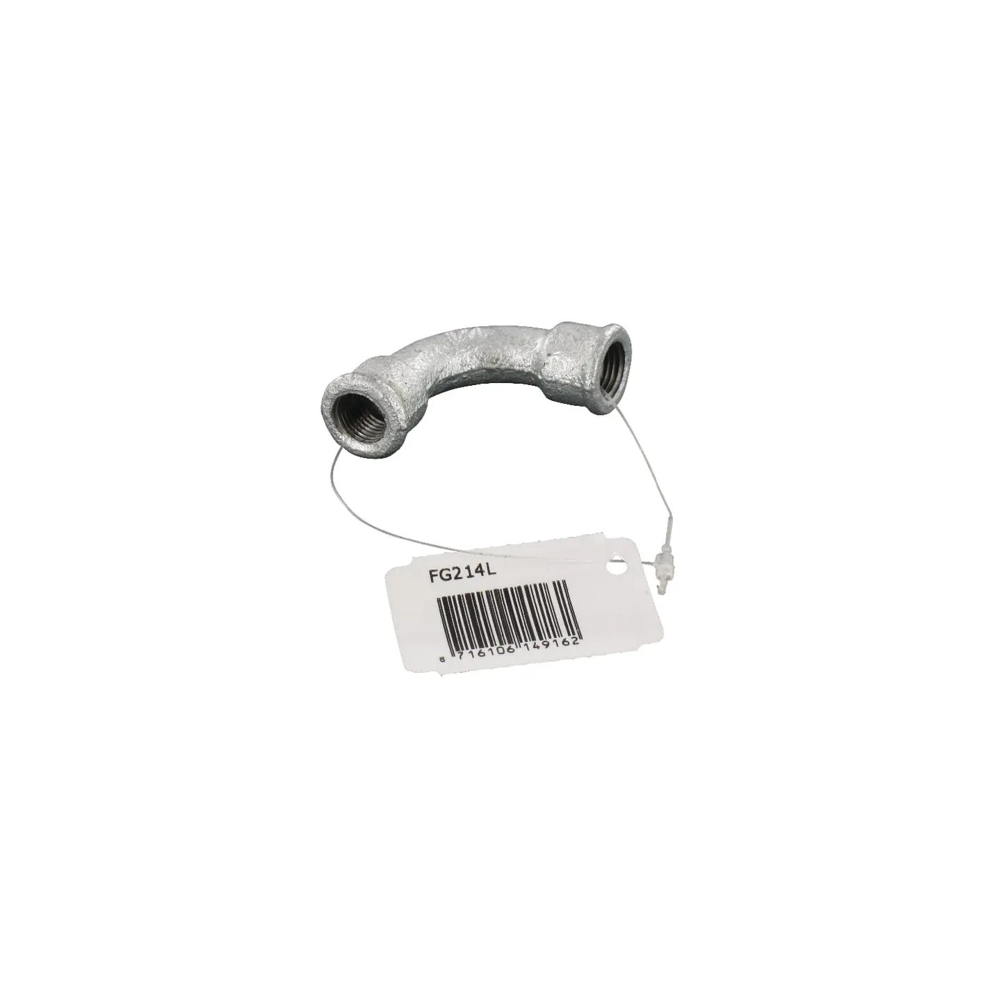 Bend 90Â° female zn. 1/4  FG214L AGRALV