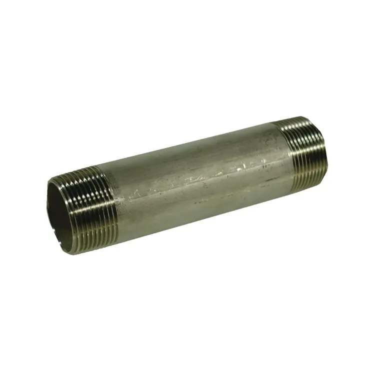 Pipe nipple S.S. 3/8x120mm  FG2338120RVS AGRALV