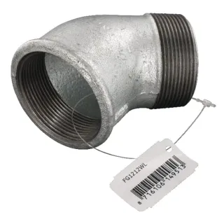 Elbow 45Â° female/male zn. 2  FG1212WL AGRALV