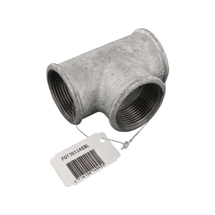 Tee zinc-plated 1 1/4  FG130114SBL AGRALV