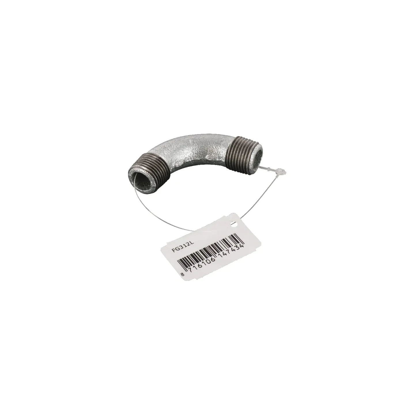 Bend 90Â° male zn. 1/2  FG312L AGRALV