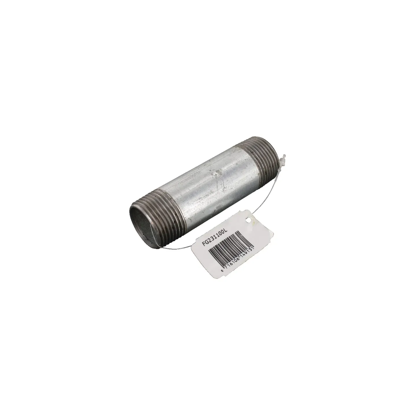 Caurules nipelis galv. 1x100mm FG231100L AGRALV