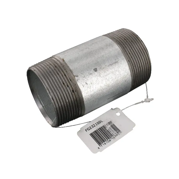 Caurules nipelis galv. 2x100mm FG232100L AGRALV