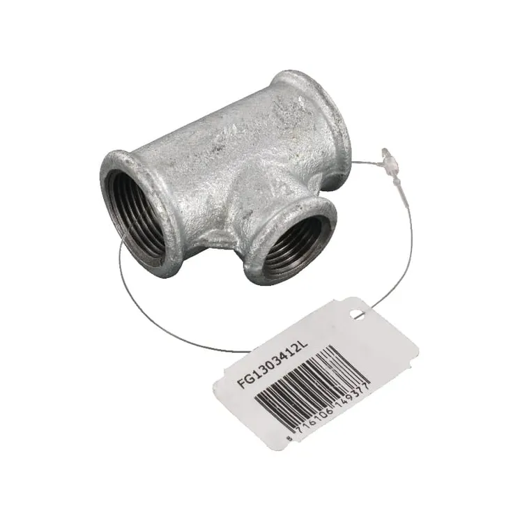 Tee zinc-plated 3/4x1/2  FG1303412L AGRALV