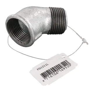 Elbow 45Â° female/male zn. 1  FG1211L AGRALV