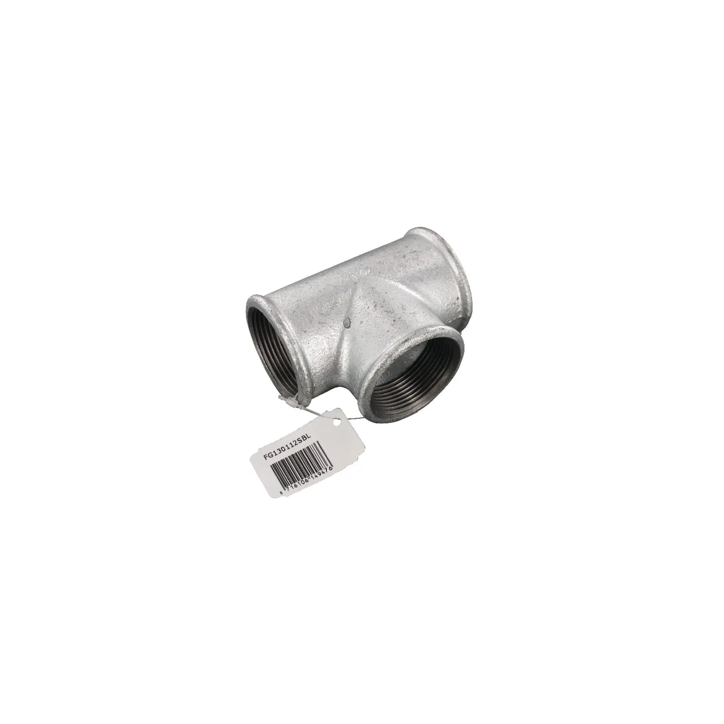 Tee zinc-plated 1 1/2  FG130112SBL AGRALV