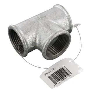 Tee zinc-plated 1  FG1301L AGRALV