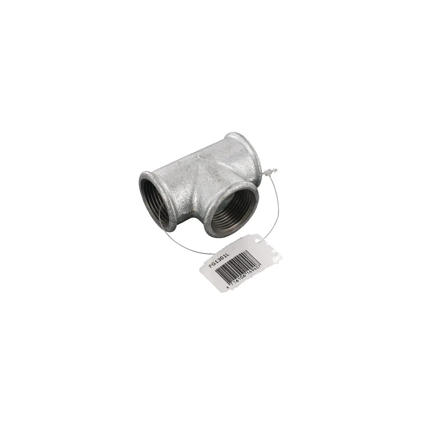 Tee zinc-plated 1  FG1301L AGRALV