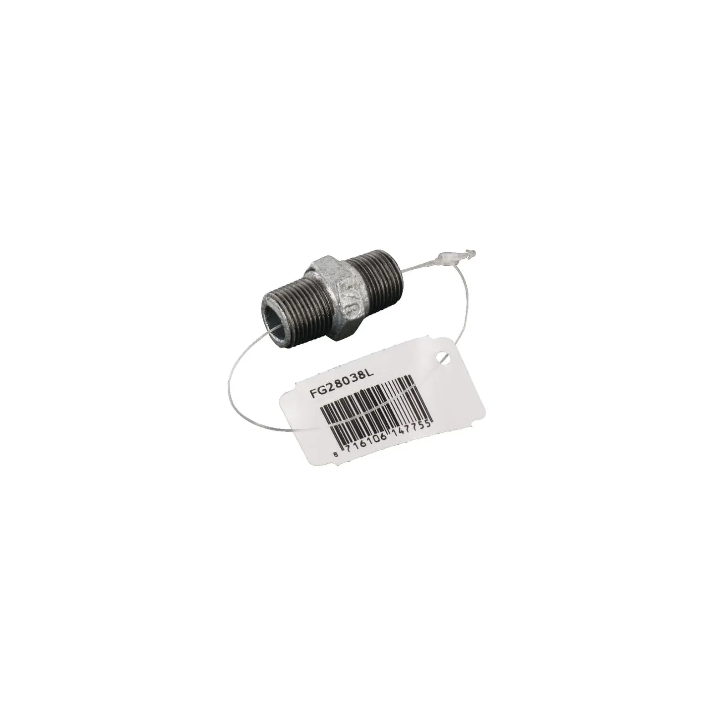 Double nipple male zn. 3/8  FG28038L AGRALV