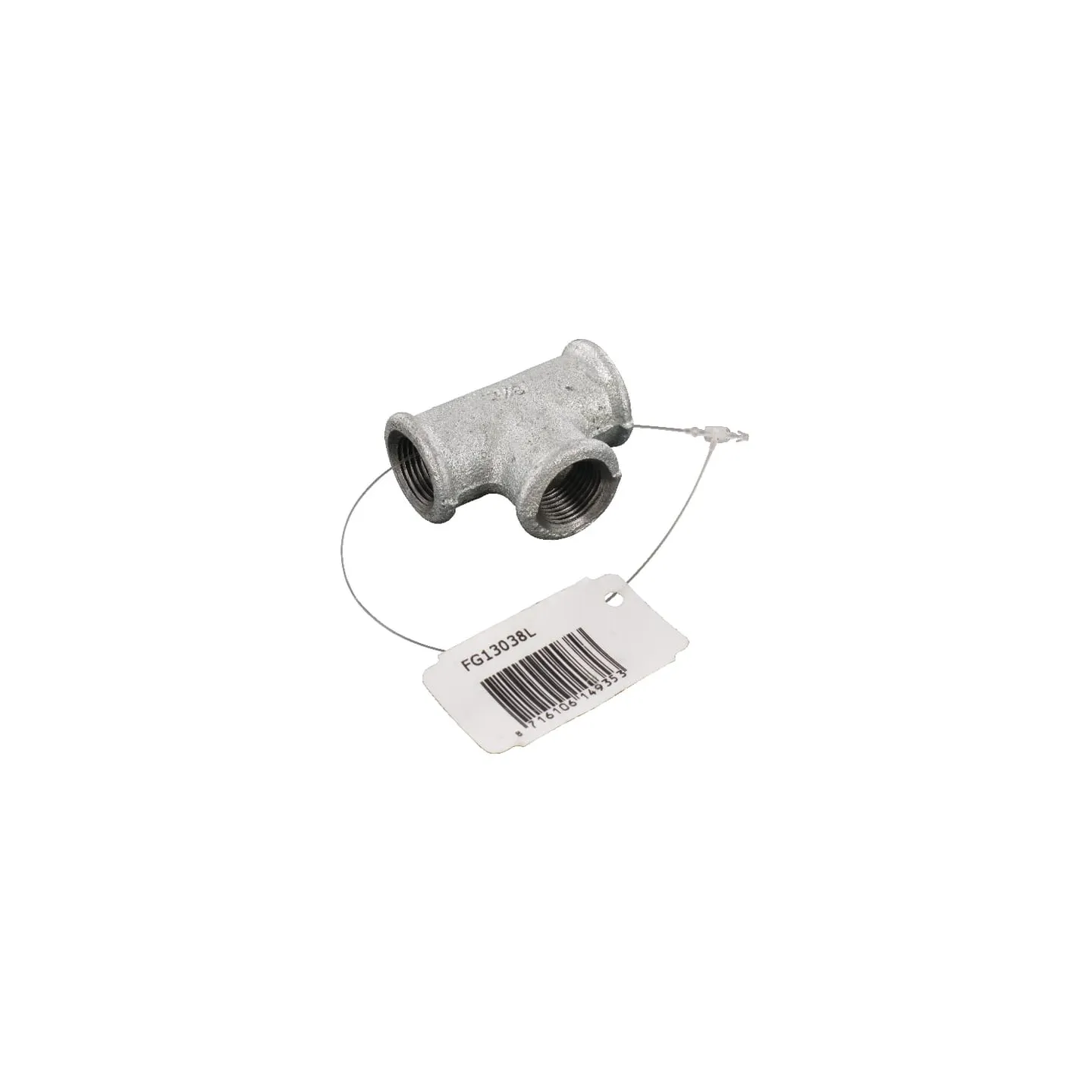 Tee zinc-plated 3/8  FG13038L AGRALV