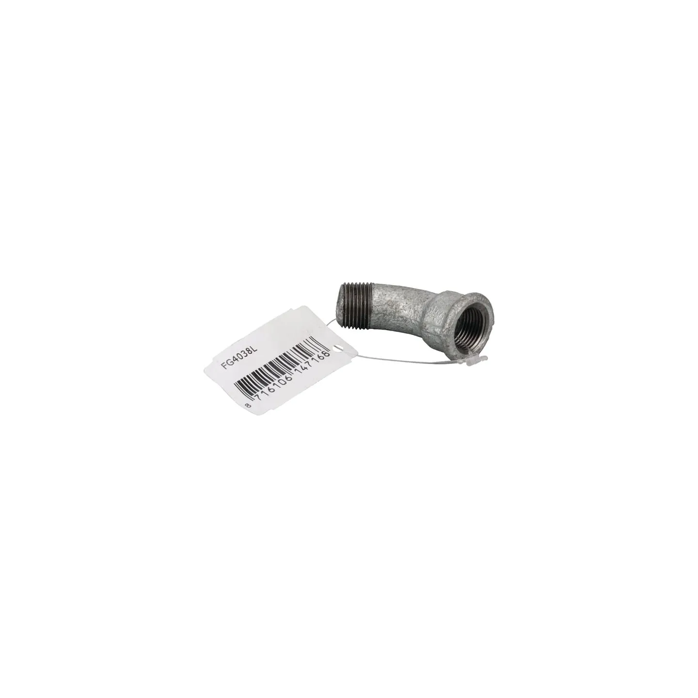 Bend 45Â° female/male zn. 3/8  FG4038L AGRALV