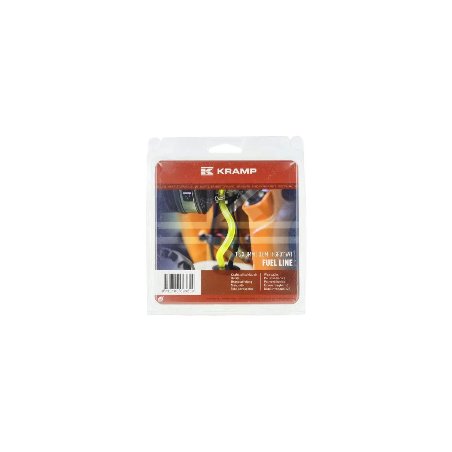 Fuel hose 1.5x3mm 3.8m  FGP011691 AGRALV