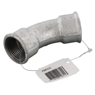 Elbow 45Â° galv. 2xF 1  FG411L AGRALV