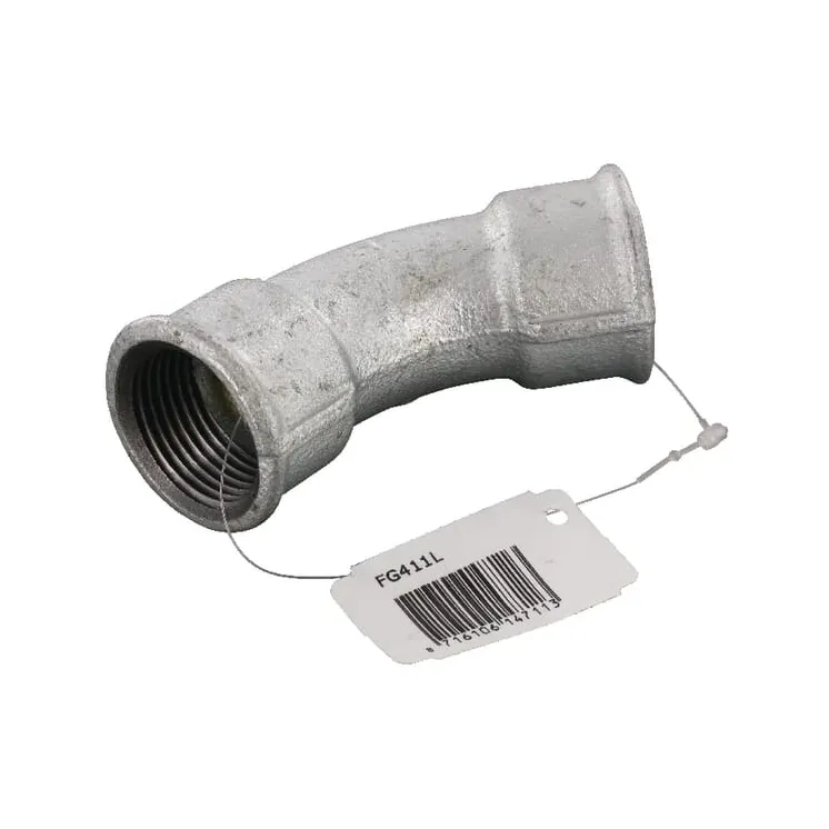 Elbow 45Â° galv. 2xF 1  FG411L AGRALV