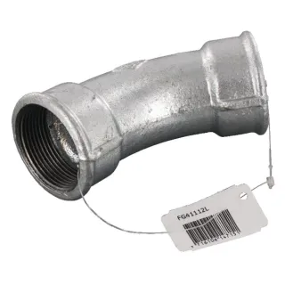 Elbow 45Â° galv. 2xF 1 1/2  FG41112L AGRALV