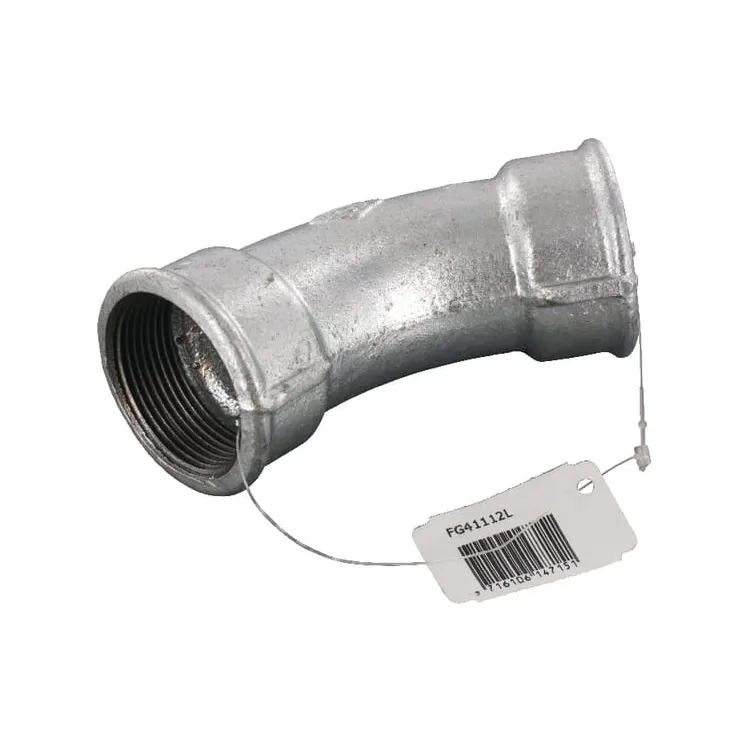Elkonis 45° galv. 2xF 1 1/2 FG41112L AGRALV