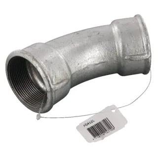 Elbow 45Â° galv. 2xF 2  FG412L AGRALV