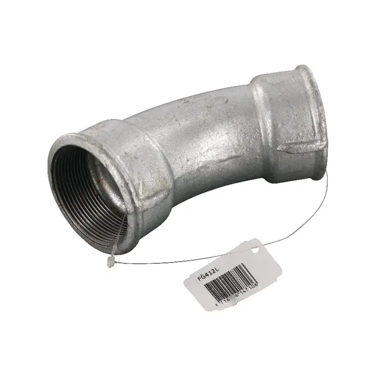 Elbow 45Â° galv. 2xF 2  FG412L AGRALV