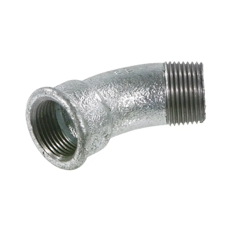 Elbow 45Â° galv. f/m 1 1/2  FG40112 AGRALV