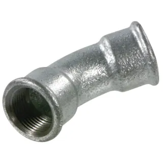 Elbow 45Â° galv. 2xF 4  FG414 AGRALV