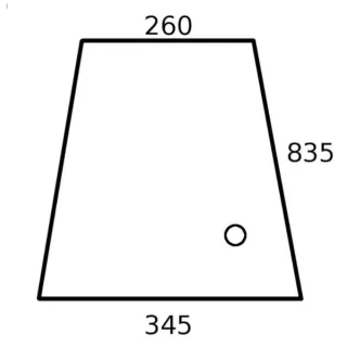 Stikla rūts F380810110210N AGRALV