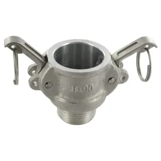 Camlock B female, 1 male thread, aluminium  HCN100BAL025 AGRALV