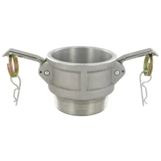 Camlock B female, 3 male thread, aluminium  HCN100BAL076 AGRALV