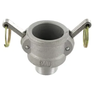 Camlock B 1 vīriešu nerūsējošā tērauda HCN100BSS025 AGRALV